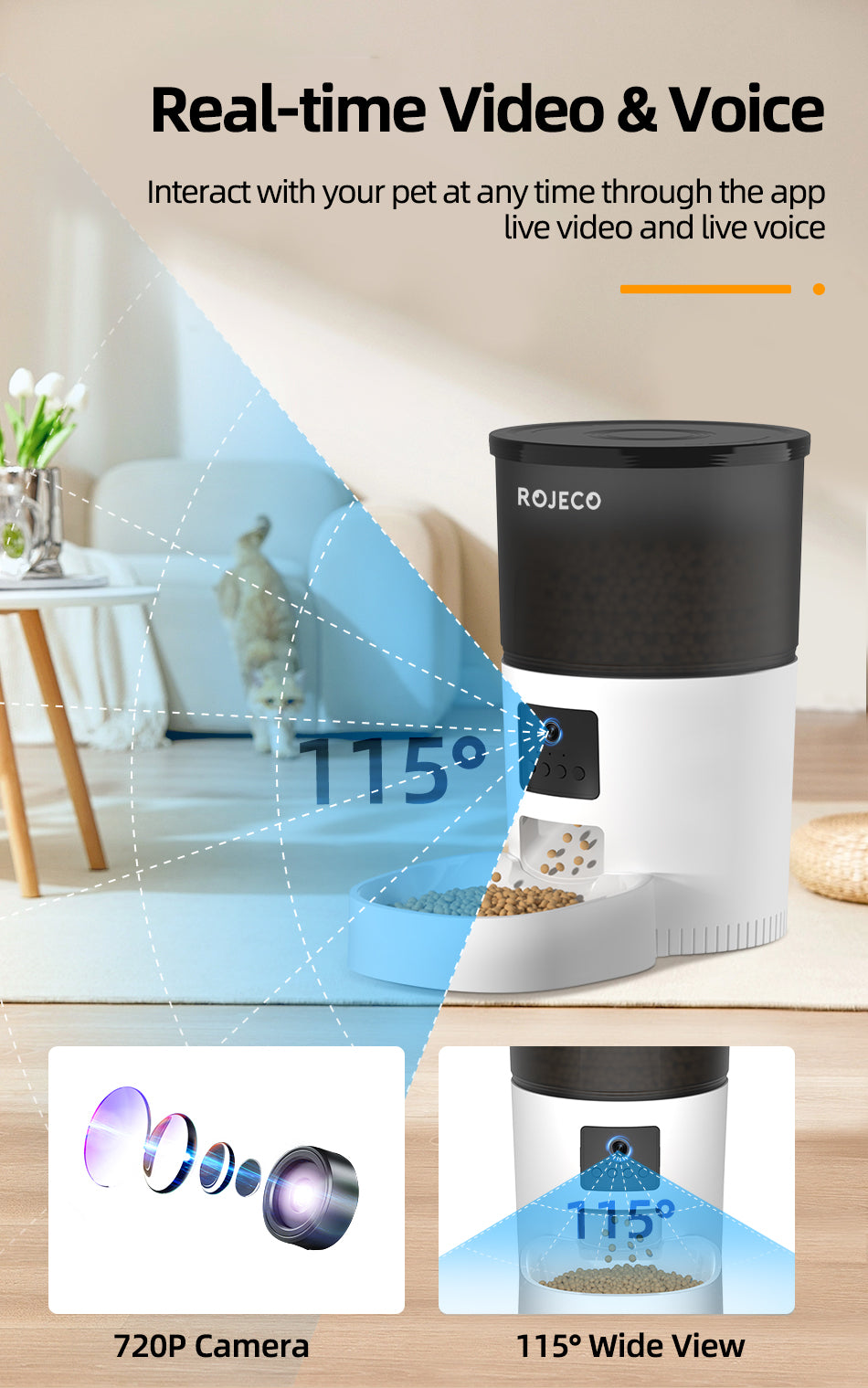 Smart Pet Feeder
Stay connected with your pet anytime, anywhere!